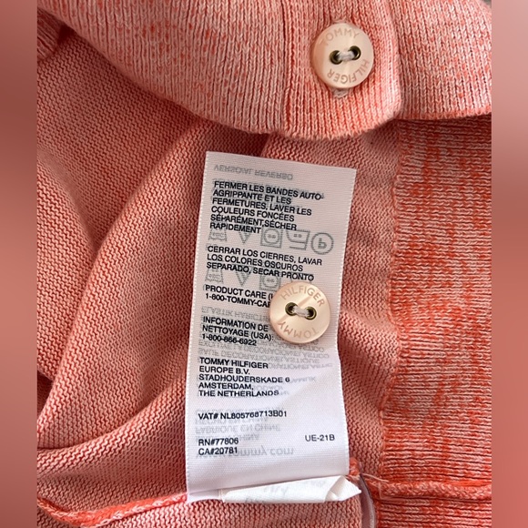 Tommy Hilfiger Orange Cardigan - Picture 6 of 6